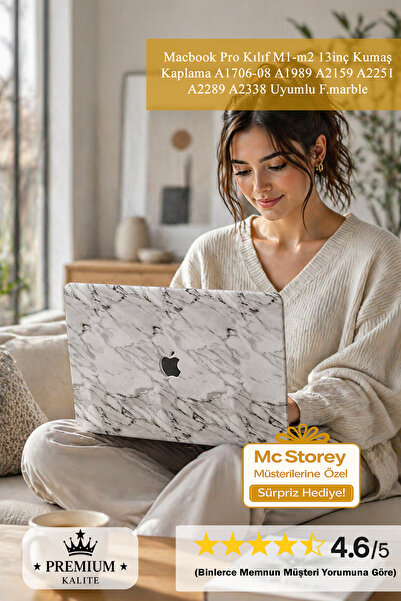 Mcstorey Macbook Pro Kılıf M1-m2 13inç Kumaş Kaplama A1706-08 A1989 A2159 A22...