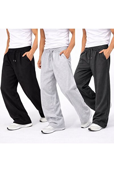 golden toptan 3 προϊόντα σε ένα πακέτο ανδρικά φαρδιά αθλητικά παντελόνια