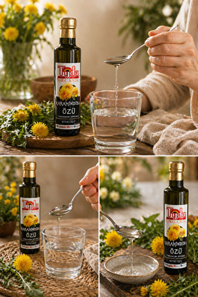 TİJDA Karahindiba kökü özü-Saf Taze Bitki Kökünden üretilmiştir-katkısız-saf (TARAXACUM OFFİCİNALE) 250 ml