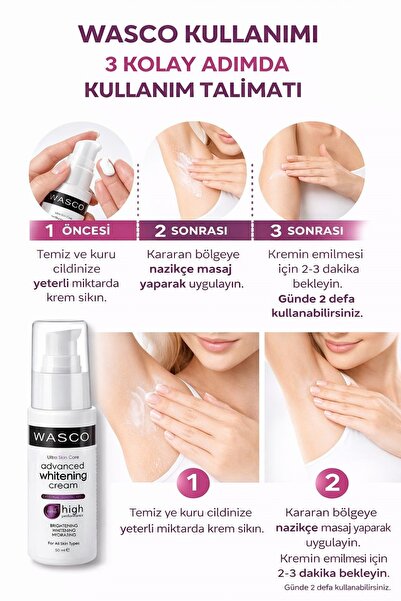 wasco Genital Bölge Kararma Karşıtı (Koltuk Altı, Diz, Dirsek Ve Dış Genital) Beyazlatıcı Krem