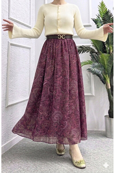 Nursay Φούστα με έθνικ σχέδιο και ασύμμετρη κοπή