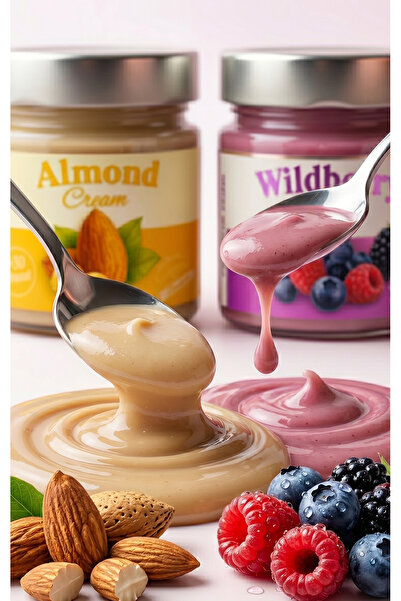 Frapella Badem Kreması ve Orman Meyvesi Kreması 2 x 220 Gr.