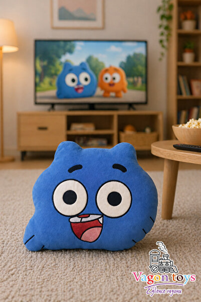 WOODROFFE Gumball Uyku Arkadaşı Peluş Oyuncak Yastık Uyku Arkadaşı Yastık
