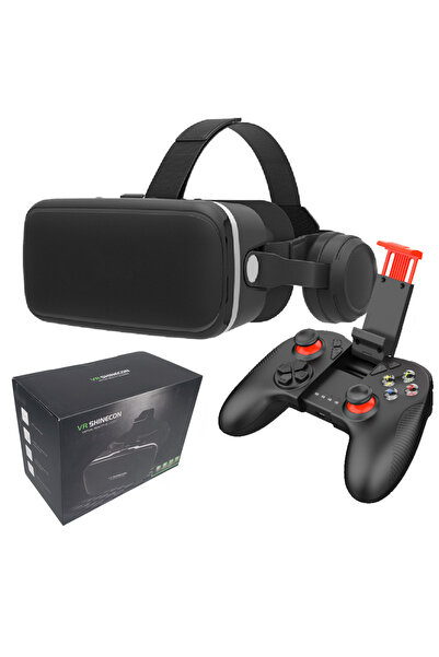 OEM 3D VR glasses with stereo headphones and Bluetooth controller included, c...