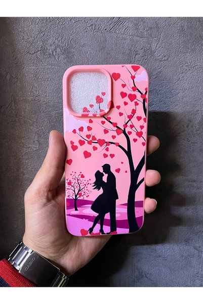 ALYACEPSTORE CASE حافظة آيفون 13 برو ماكس المتوافقة مع تصميم شجرة القلب والحب...