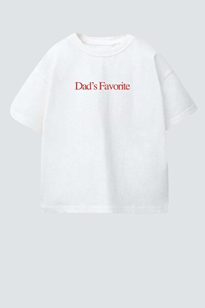 Monila Tricou unisex pentru copii din bumbac cu decolteu cu imprimeu