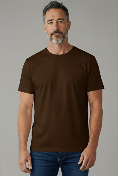 Geco Ανδρικό/Unisex 100% βαμβακερό μπλουζάκι με χοντρή υφή, βασική κανονική ε...