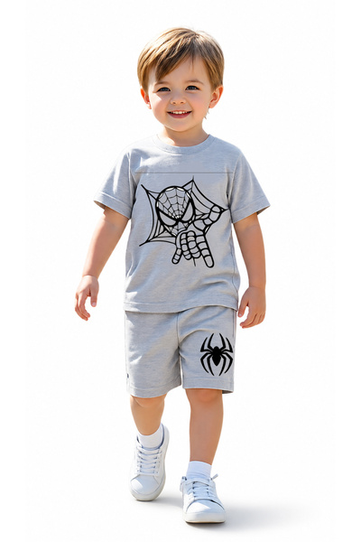 bebekpare Σετ σορτς μπλουζάκι για αγόρι Spider/Superhero