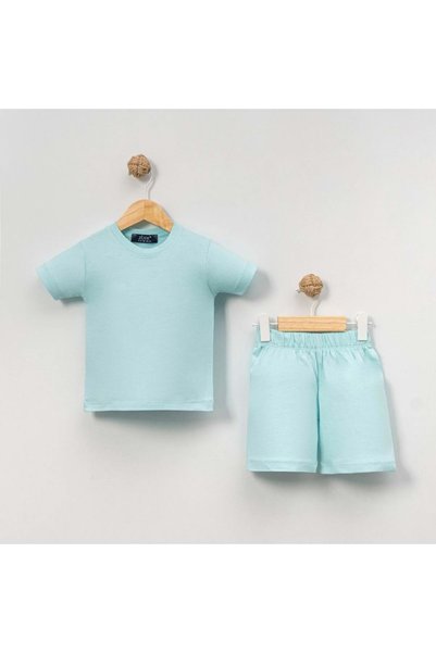 jijek baby kids Unisex Baby 100% Cotton Summer Basic T-Shirt Shorts Set - Jij...