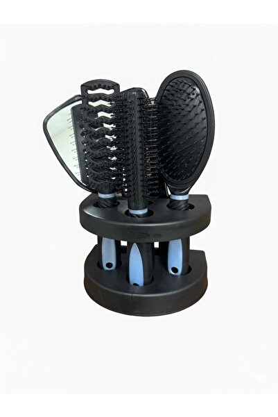 YYB Θήκη για βούρτσα μαλλιών με καθρέφτη με σετ βούρτσας χτένας 5 τεμαχίων με...