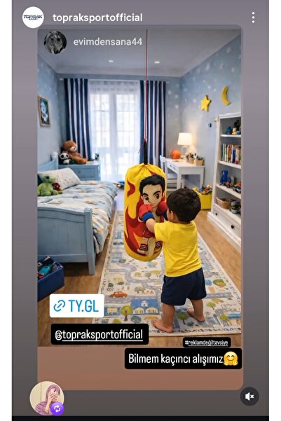 Empressco Toprak Sport Boks Torbası Içi Dolu Eldiven Hediyeli