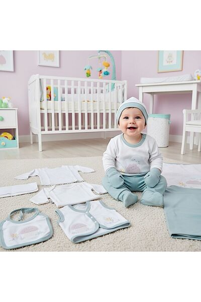 MİLAYS LİFE HOME COLLECTİON طقم ملابس أطفال بنات مطرزة بالفطر من GAYE، 10 قطع...