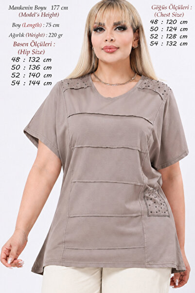 Laden Γυναικείο μπλουζάκι μεγάλου μεγέθους, καλοκαιρινό, υψηλής ποιότητας, 10...