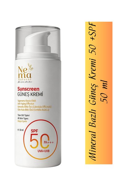 Nema Natural Mineral Bazlı Güneş Kremi Doğal 50+ SPF
