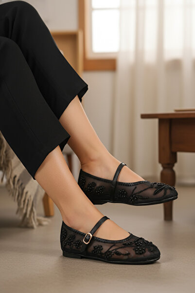 CEYDA SHOES ΝΥΦΙΚΟ ΚΟΝΤΙΝΕΝΤ ΤΟΥΛΙ ΚΑΙ ΠΕΡΛΕΣ ΜΕ ΛΕΠΤΟΜΕΡΕΙΕΣ, ΚΕΝΤΗΜΕΝΟ ΜΕ Χ...