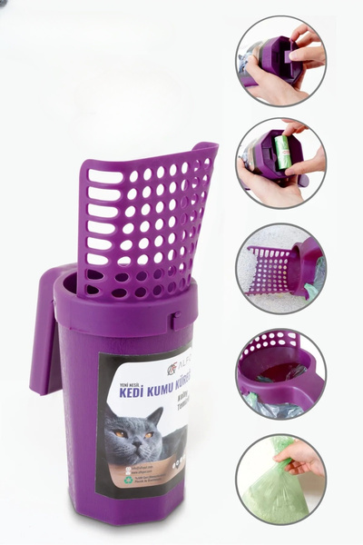 Genel Markalar Yeni Nesil Mor Kedi Kumu Küreği