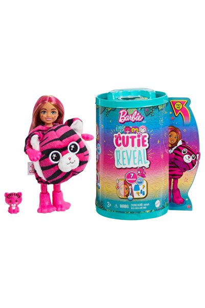 Barbie Papusa Chelsea Cutie Reveal Jungle Series Tiger (HKR15)