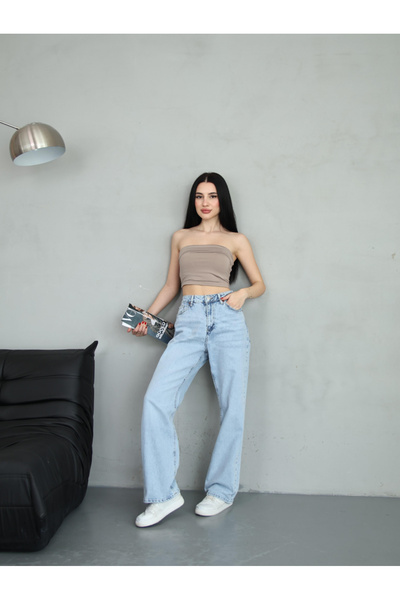 BPF Light Blue High Waist Palazzo Jeans