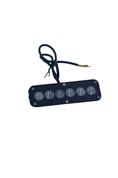 Space Off-Road Sis Lambası 2x4x13,5cm Beyaz-Sarı Gündüz Ledli Kırmızı (Adet O...
