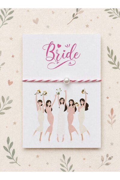 Emtory Home 20 Adet Kırmızı Beyaz Şans Bilekliği - Kına Hediyesi - Nikah Hedi...