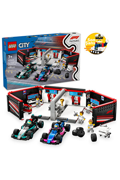LEGO Garaj City F1(r) și mașini Mercedes-AMG și Alpine (60444)