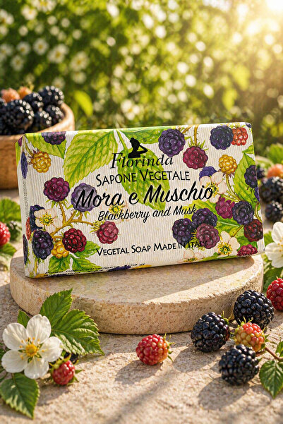 Florinda Bitkisel El Ve Vücut Sabunu Böğürtlen ve Misk Aromalı 100 G