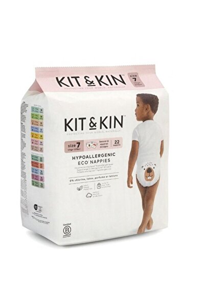 Kit&Kin Υποαλλεργικές Πάνες, Μέγεθος 7, 17 κιλά+, 22 τεμάχια