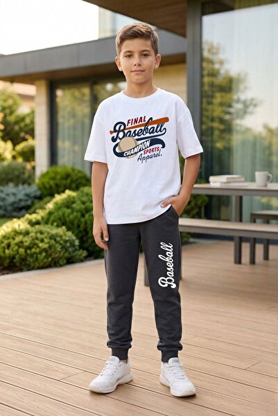 cm buseyiz Busekids Boys' Multi-Colored Printed T-Shirt Ribbed Bottom-Top Set