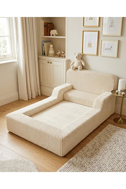 Puftic Çocuklar İçin Fonksiyonel Yer Yatağı 100x170cm - Yıkanabilir Kılıflı F...