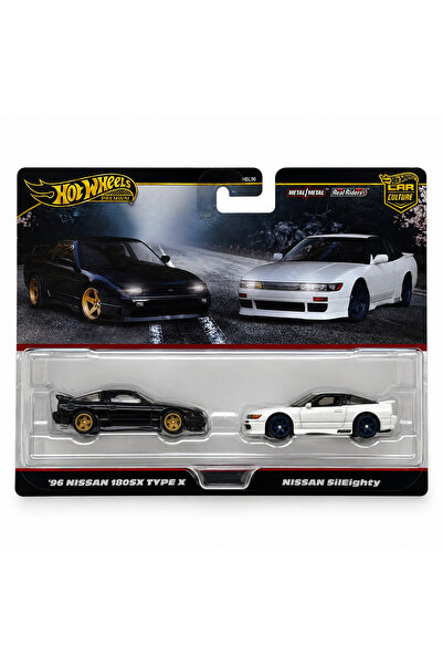 HOT WHEELS Premium Car Culture 2’li Set – Nissan 180SX Type X & Nissan Sileig...