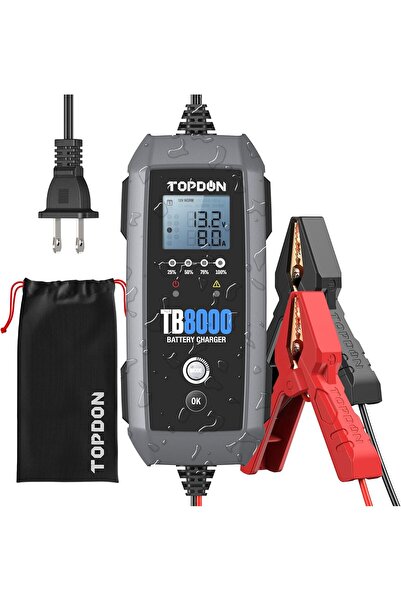 Topdon TB8000 8A/3A/1A Car Battery Charger