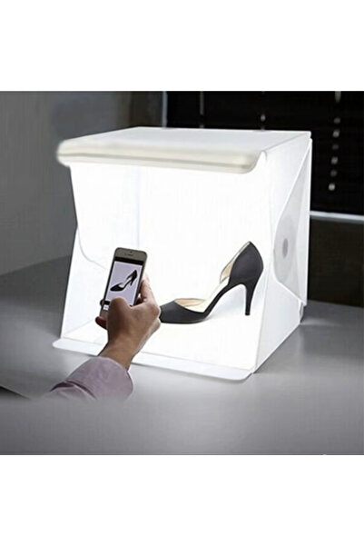 Canderel Katlanabilir Lightbox Taşınabilir Fotoğraf Stüdyosu LED Işıklı Ürün ...