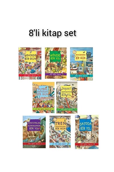 TÜRKİYE İŞ BANKASI KÜLTÜR YAYINLARI مجموعة كتب كوبوز مكونة من 8 كتب للأنشطة م...