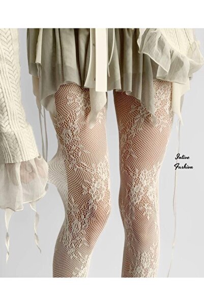 İntive Lingerie Intive Fashion Υπέροχο Λουλούδι Κρεμ Χρώμα Σταυρωτό Σχέδιο Λο...