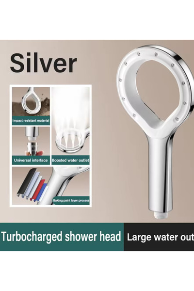 zerzembe Yeni Tasarım Yuvarlak Yüksek Basınçlı Duş Başlığı Taşınabilir Banyo ...