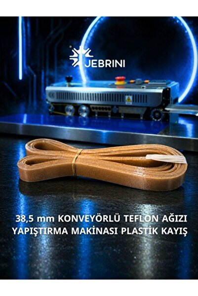 jebrini makina 38,5 mm KONVEYÖRLÜ POŞET AĞIZI YAPIŞTIRMA MAKİNASI TEFLON KAYIŞ