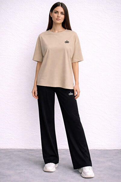 ZAVIXO Women's Oversize Basic 2-Piece Set 100% Cotton Comfortable Stylish Com...