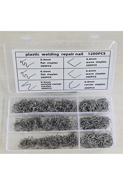 Hatfon Elektronik PLASTİK ZIMBA TAMİR TELİ 1200 ADET 6 ÇEŞİT 200 PARÇA
