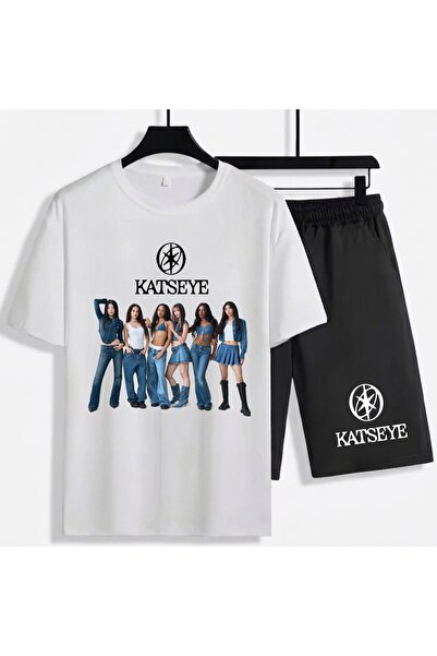 SVART WEAR Katseye K-Pop Unisex 100% Cotton Shorts - T-Shirt Bottom Top Set