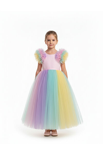ddaniela D' Daniela - Long Unicorn Party Dress - Multicolor - 1Y to 12Y