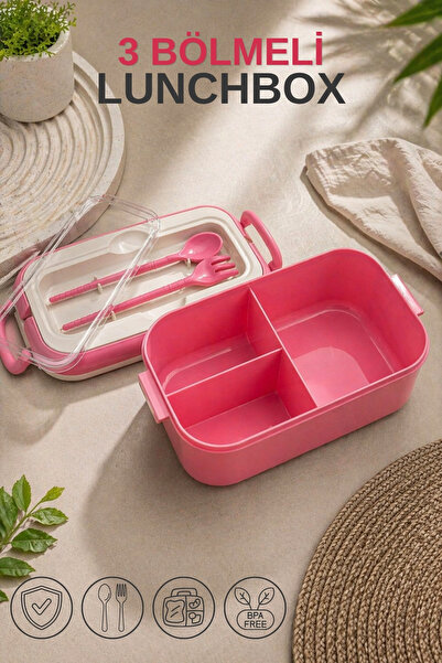 Nandy Home Lunchbox Kaşık & Çatal Dahil - Kilitli Kapaklı - Taşıma Saplı - 3 ...