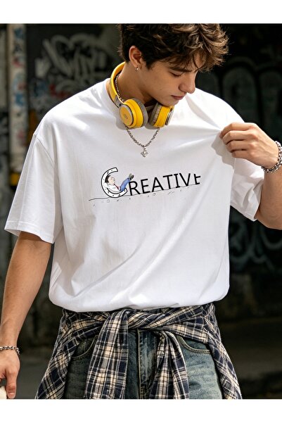 bolivia's Men's Round Neck Knitted Slim Fit White T-Shirt