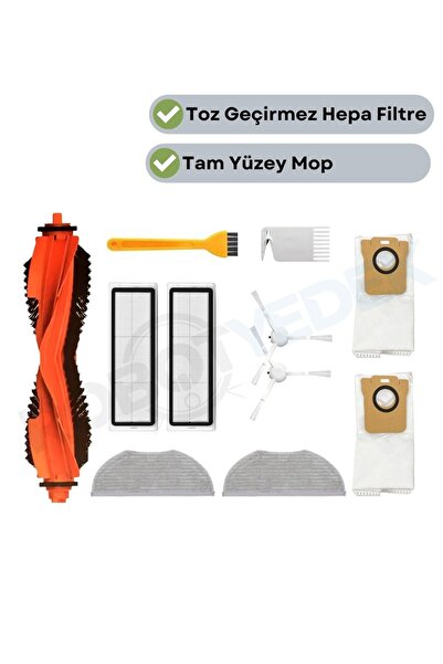 robotyedek Συμβατή ανταλλακτική βούρτσα Xiaomi H40, φίλτρο Hepa, σετ σακουλών...
