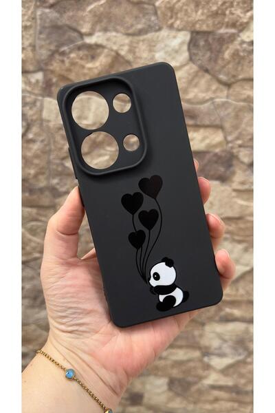 Vip Case Redmi Note 13 Pro 4G Uyumlu Kalpli Panda Desenli Silikon Darbe Emici...