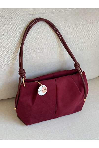 BAGLOVİS Γυναικεία τσάντα ώμου μεσαίου μεγέθους από συνθετικό δέρμα με λεπτομ...