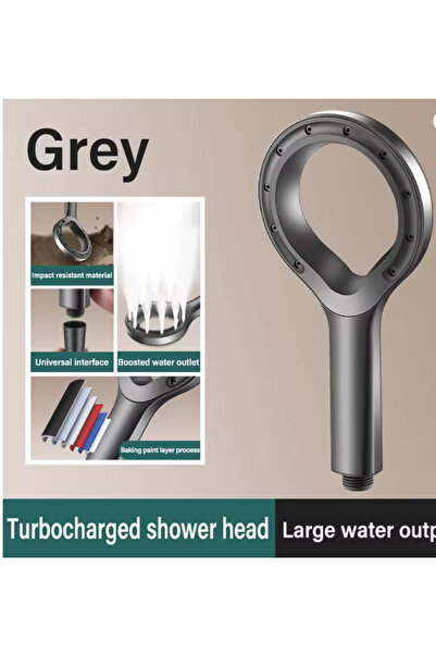 zerzembe Yeni Tasarım Yuvarlak Yüksek Basınçlı Duş Başlığı Taşınabilir Banyo ...