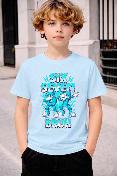 STİL-X SIX SEVEN BASKED PRINTED BOY'S tricou , 67 DESIGNATI