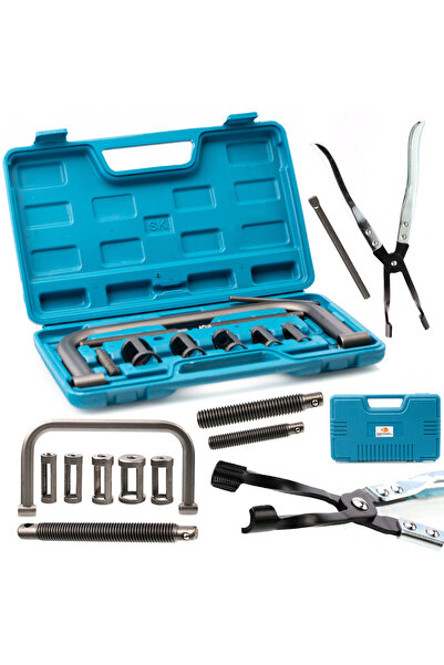 Rosfix Set Compresor Supape 16–30mm + Clește | Pentru Demontare Chiulasă
