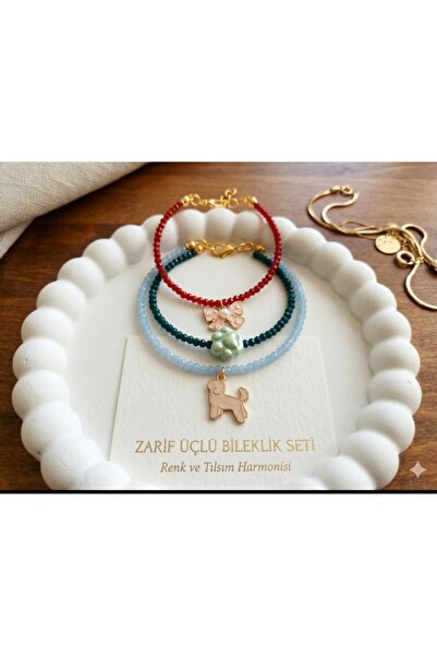 Handmade Zarif Üçlü Bileklik Seti