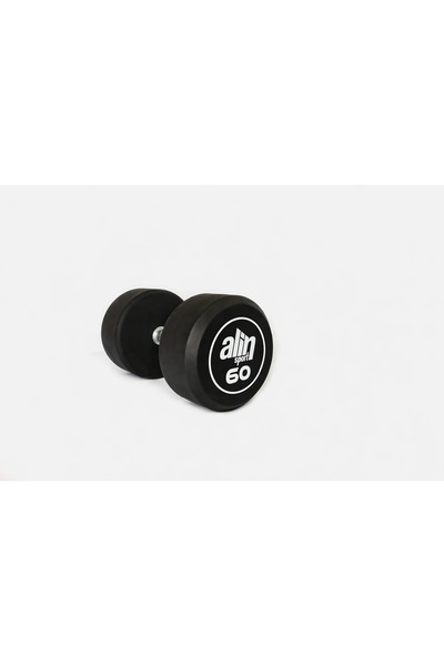 ALİN Sport 60 KG Kauçuk Kaplı Profesyonel Olimpik DUMBBELL ( Dambıl ) – KIRMIZI